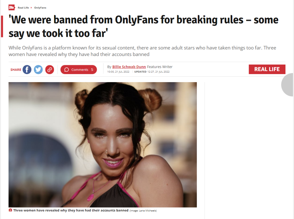 Banned from OnlyFans go to SInParty Lana Michaels